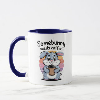 SomeBunny Needs Coffee Mug