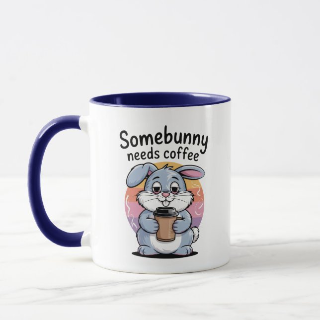 SomeBunny Needs Coffee Mug (Left)