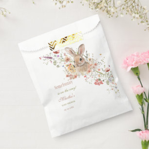 Somebunny on the way Easter Wildflower baby Shower Favour Bags