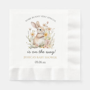Somebunny Special Wildflowers Spring Baby Shower Napkin