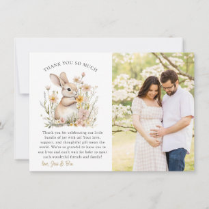 Somebunny Special Wildflowers Spring Baby Shower Thank You Card