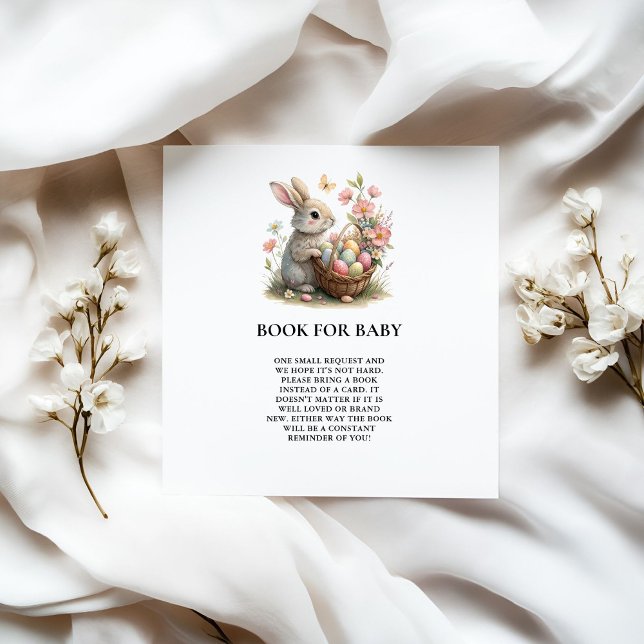 Somebunny Wildflower Baby Shower Book Request Enclosure Card (Creator Uploaded)