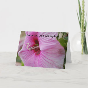 Someday God will explain Thank You Card