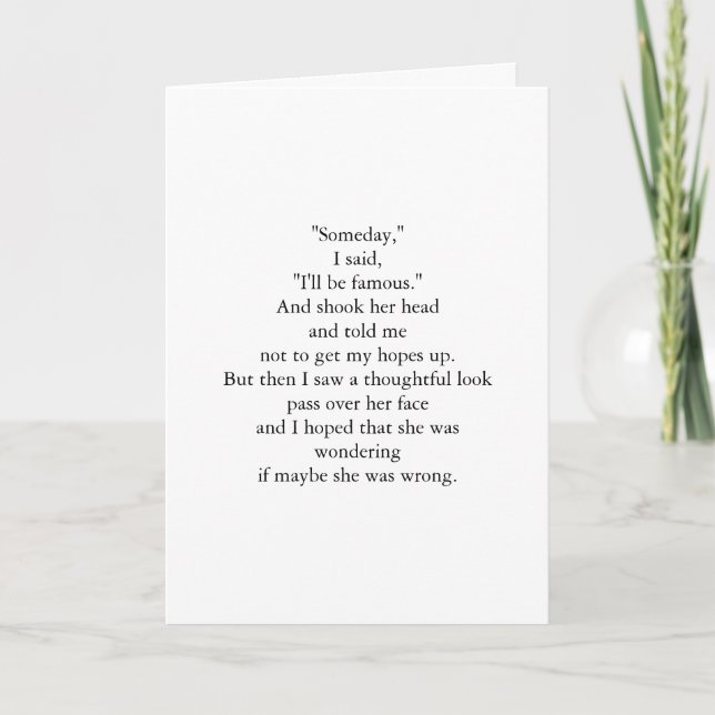 Someday Thank You Card (Front)