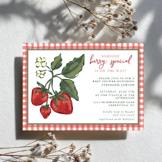 Someone Berry Special Baby Shower Invitation