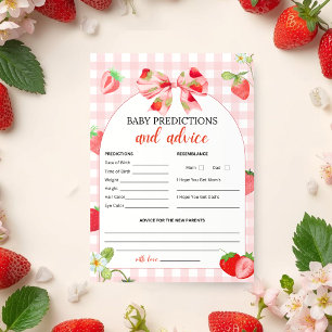 Someone Berry Sweet   Baby Predictions & Advice Invitation