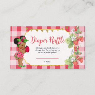 Someone Berry Sweet Baby Shower Diaper Raffle Enclosure Card