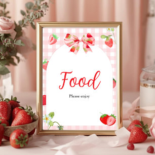 Someone Berry Sweet Baby Shower   Food Table Sign