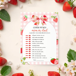 Someone Berry Sweet Baby Shower | Guess Who Invitation