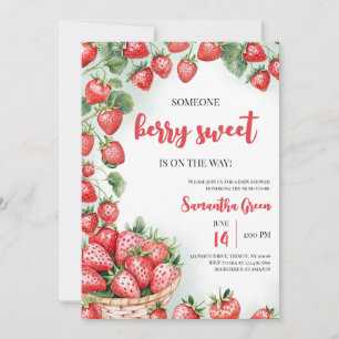 Someone Berry Sweet Baby Shower Invitation