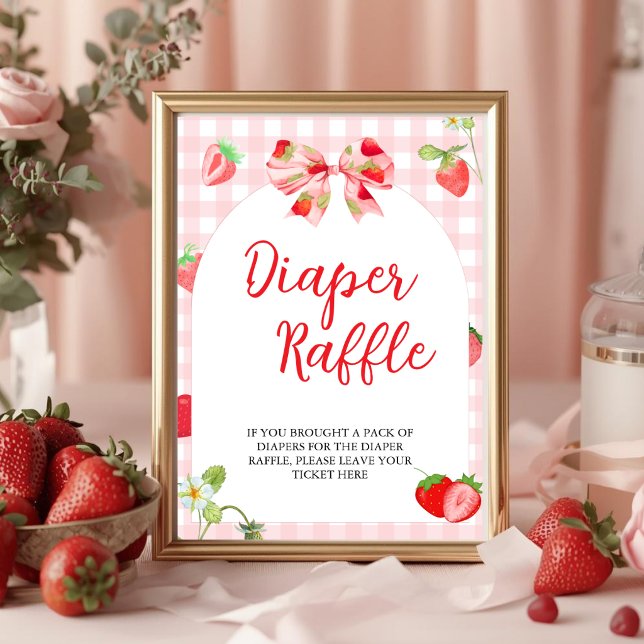 Someone Berry Sweet  | Diaper Raffle Table Sign (Creator Uploaded)