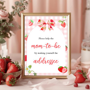 Someone Berry Sweet    Mum-To-Be Table Sign