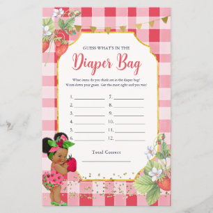 Someone Berry Sweet Strawberry Whats in Diaper Bag