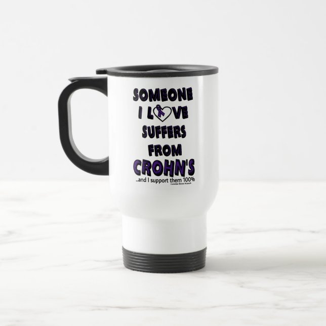 Someone I Love...Crohn's  Travel Mug (Left)