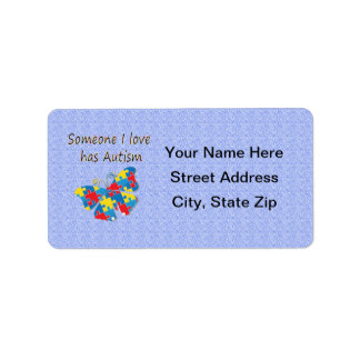 Someone I love has autism (multi) Label