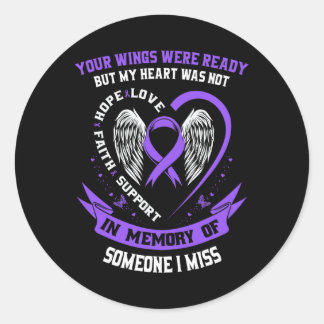 Someone I Miss Overdose Awareness Items Addiction  Classic Round Sticker