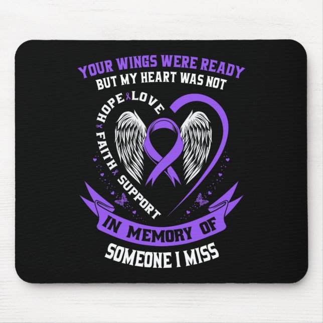 Someone I Miss Overdose Awareness Items Addiction  Mouse Mat (Front)