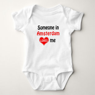 Someone in Amsterdam loves me Baby Bodysuit