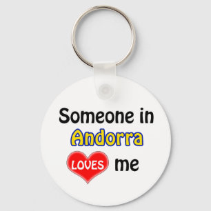 Someone in Andorra Loves me Key Ring