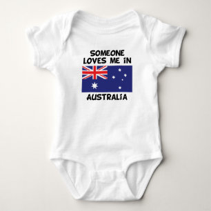 Someone In Australia Loves Me Baby Bodysuit