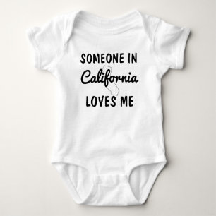 Someone in California Loves Me Shower Baby Bodysuit