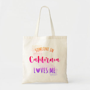 Someone In California Loves Me Your Custom Name Tote Bag