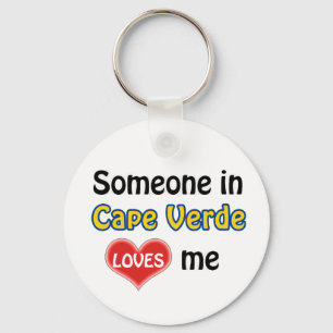 Someone in Cape Verde Loves me Key Ring