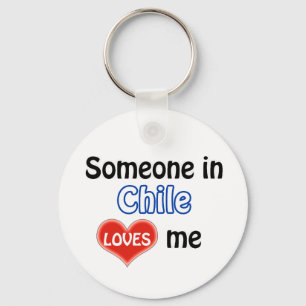 Someone in Chile Loves me Key Ring