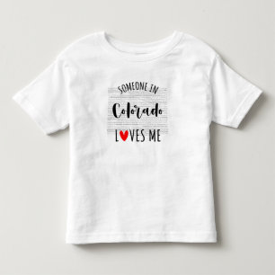 Someone In Colorado Loves Me Map Baby T shirt