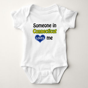 Someone in Connecticut loves me Baby Bodysuit