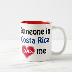 Someone in Costa Rica loves me Two-Tone Coffee Mug