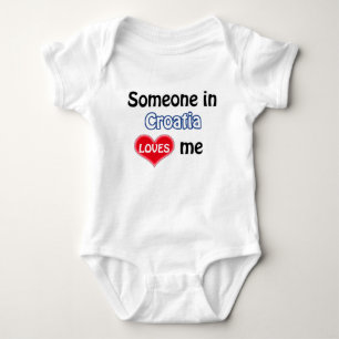 Someone in Croatia loves me Baby Bodysuit