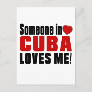 SOMEONE IN CUBA LOVES ME ! POSTCARD