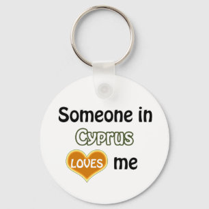 Someone in Cyprus Loves me Key Ring