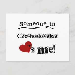 Someone In Czechoslovakia Loves Me Postcard