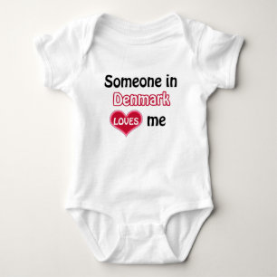 Someone in Denmark loves me Baby Bodysuit