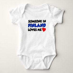 Someone In Finland Loves Me Baby Bodysuit