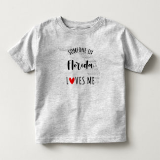 Someone In Florida Loves Me Map Baby T shirt