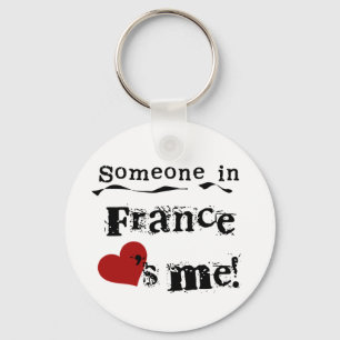 Someone In France Loves Me Key Ring