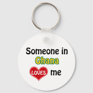 Someone in Ghana Loves me Key Ring