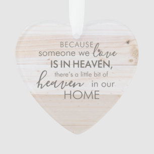 Someone In Heaven Acrylic Heart Ornament