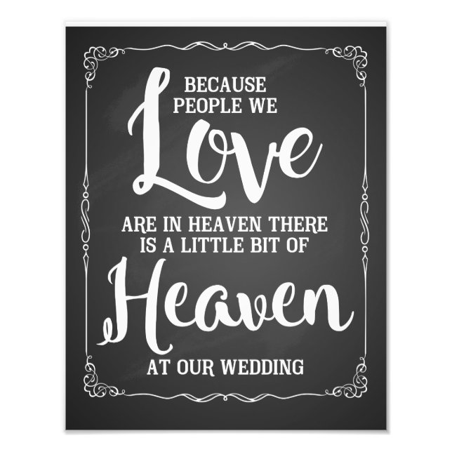 someone in heaven sign memorial sign chalkboard (Front)