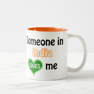 Someone in India loves me Two-Tone Coffee Mug
