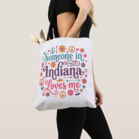 Someone in Indiana Loves Me Boho Hippie Design