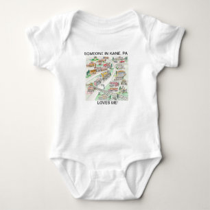 Someone in Kane, PA LOVES ME baby one piece Bodysuit
