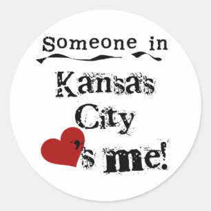 Someone in Kansas City Classic Round Sticker