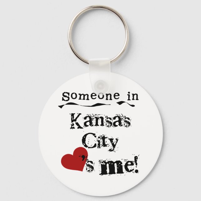 Someone in Kansas City Key Ring (Front)