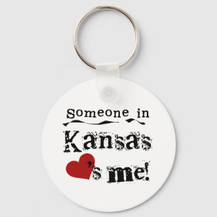 Someone In Kansas Loves Me Key Ring