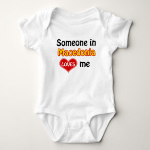 Someone in Macedonia loves me Baby Bodysuit