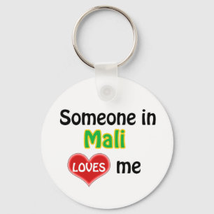 Someone in Mali Loves me Key Ring